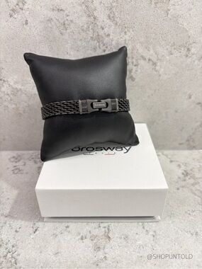 BROSWAY — UNIFORM CHAIN BRACELET — GUNMETAL